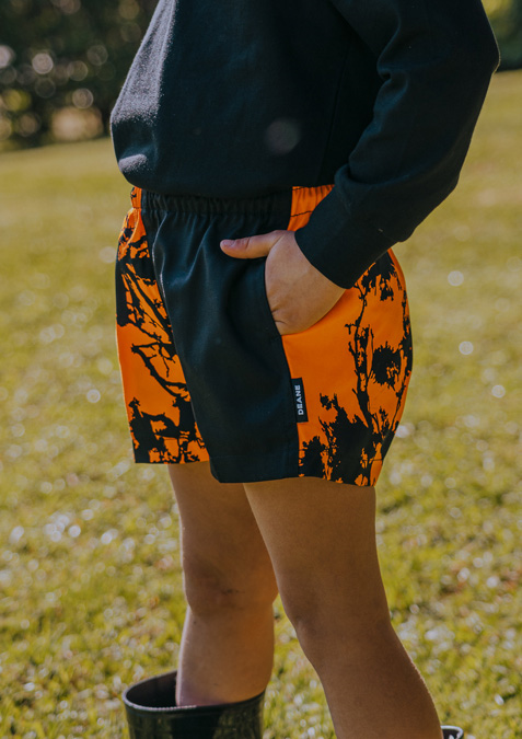 Kids Camo Harlequin Short