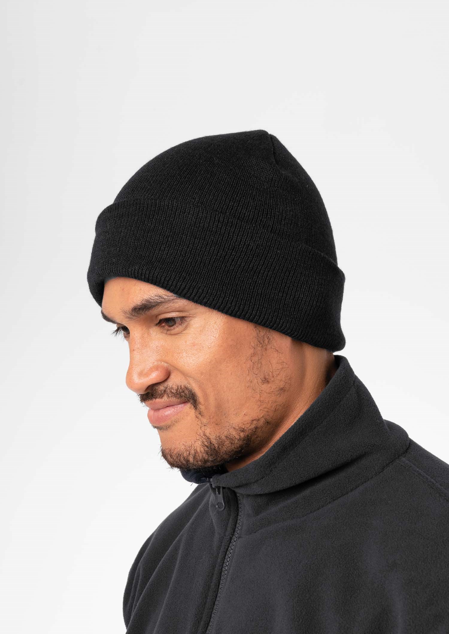 Fold Cuff Beanie - black