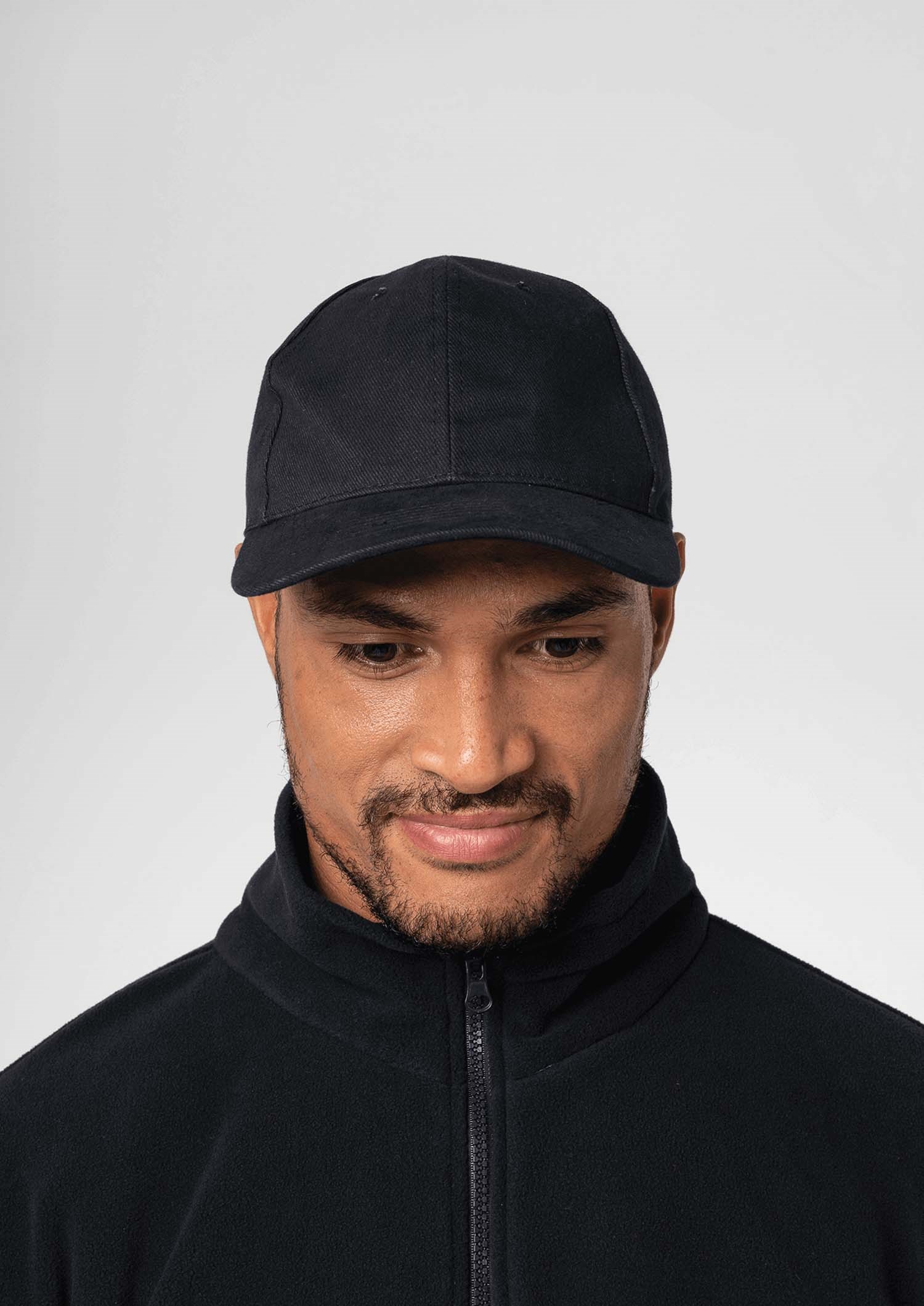 Brushed Cotton Cap - black