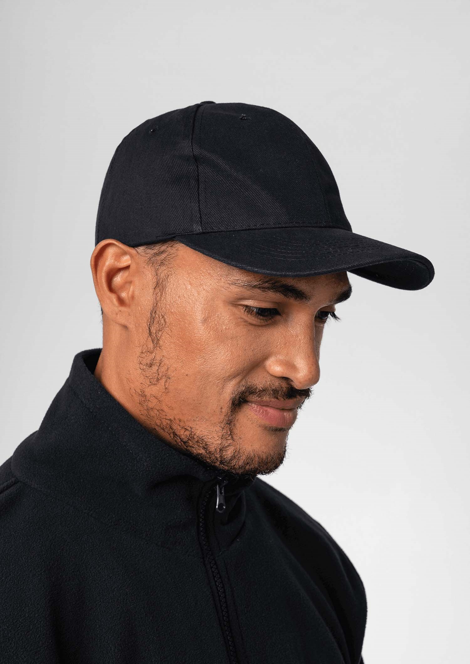 Brushed Cotton Cap - black