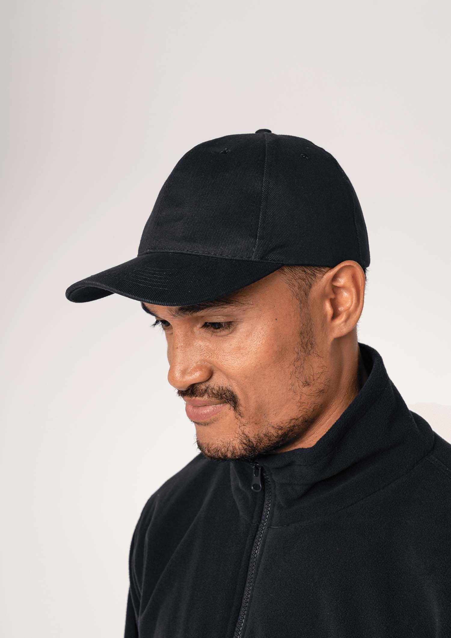 Brushed Cotton Cap - black