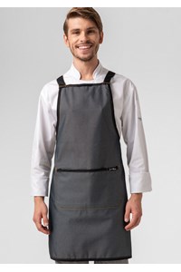 Reversible Cross Back Apron - black