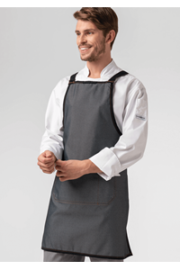 Reversible Cross Back Apron - black