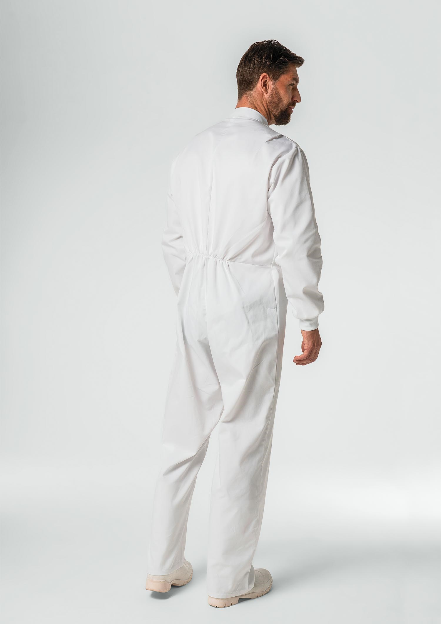 Food Men's Zip Overall - white