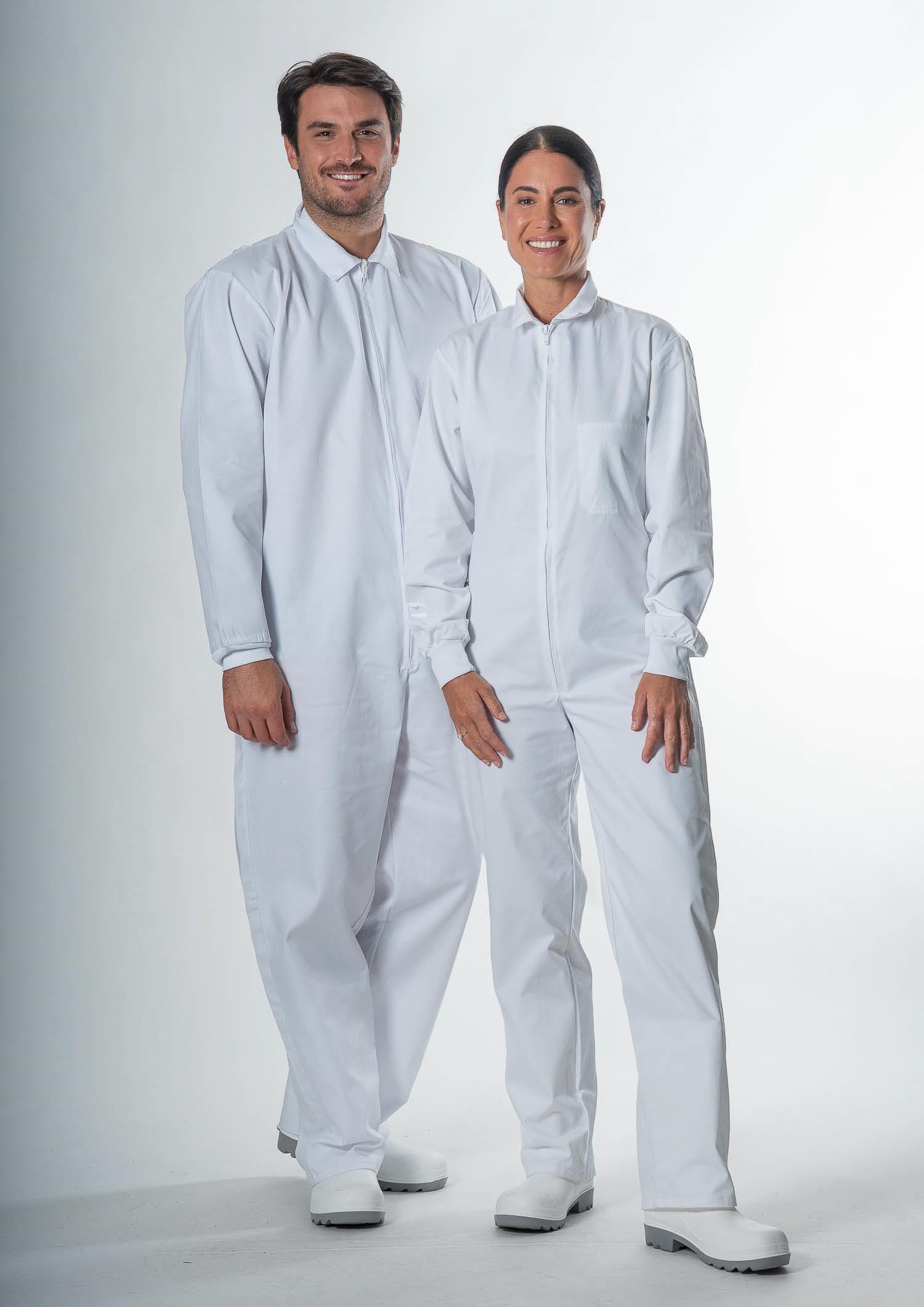 Food Men's Zip Overall - white