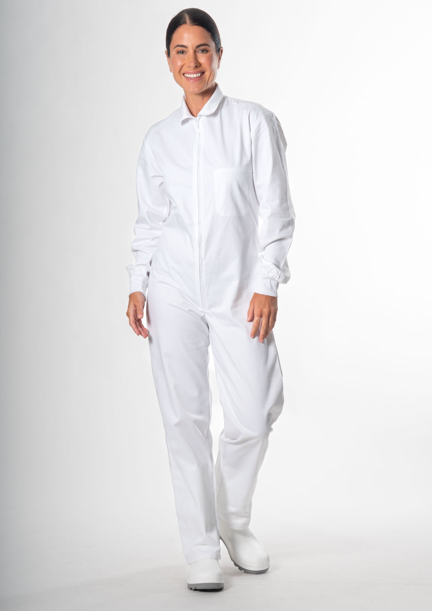Food Men's Zip Overall - white