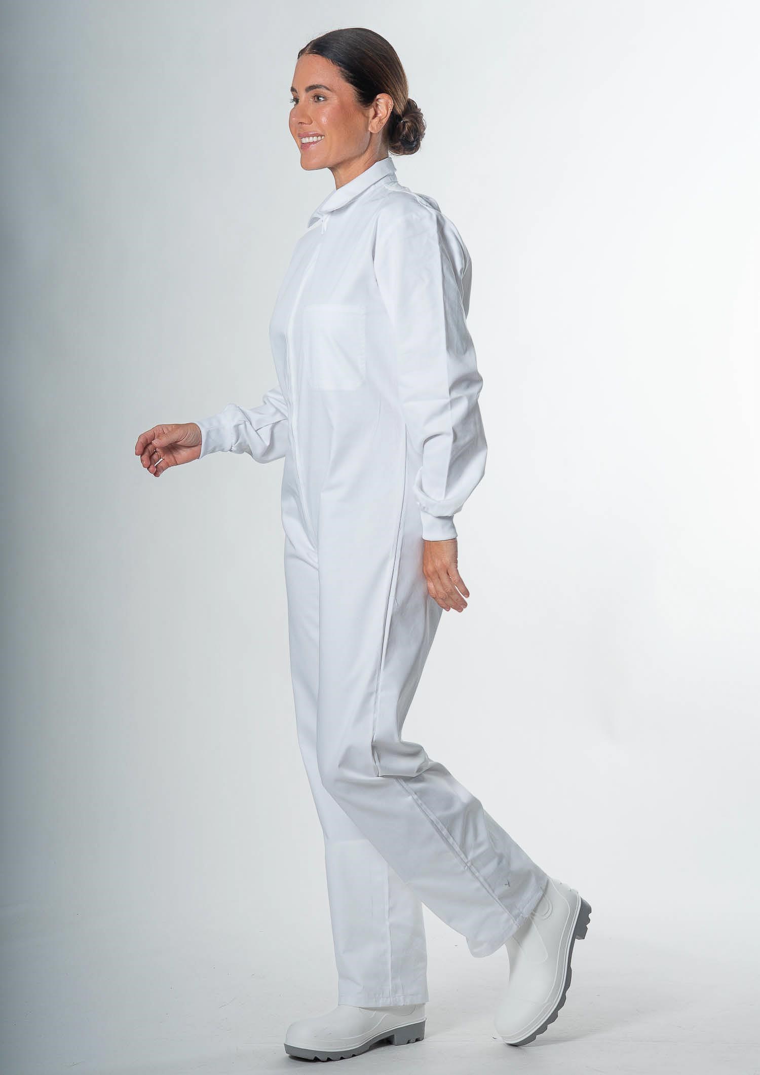 Food Men's Zip Overall - white