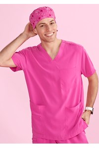 Printed Unisex Scrub Cap - pink