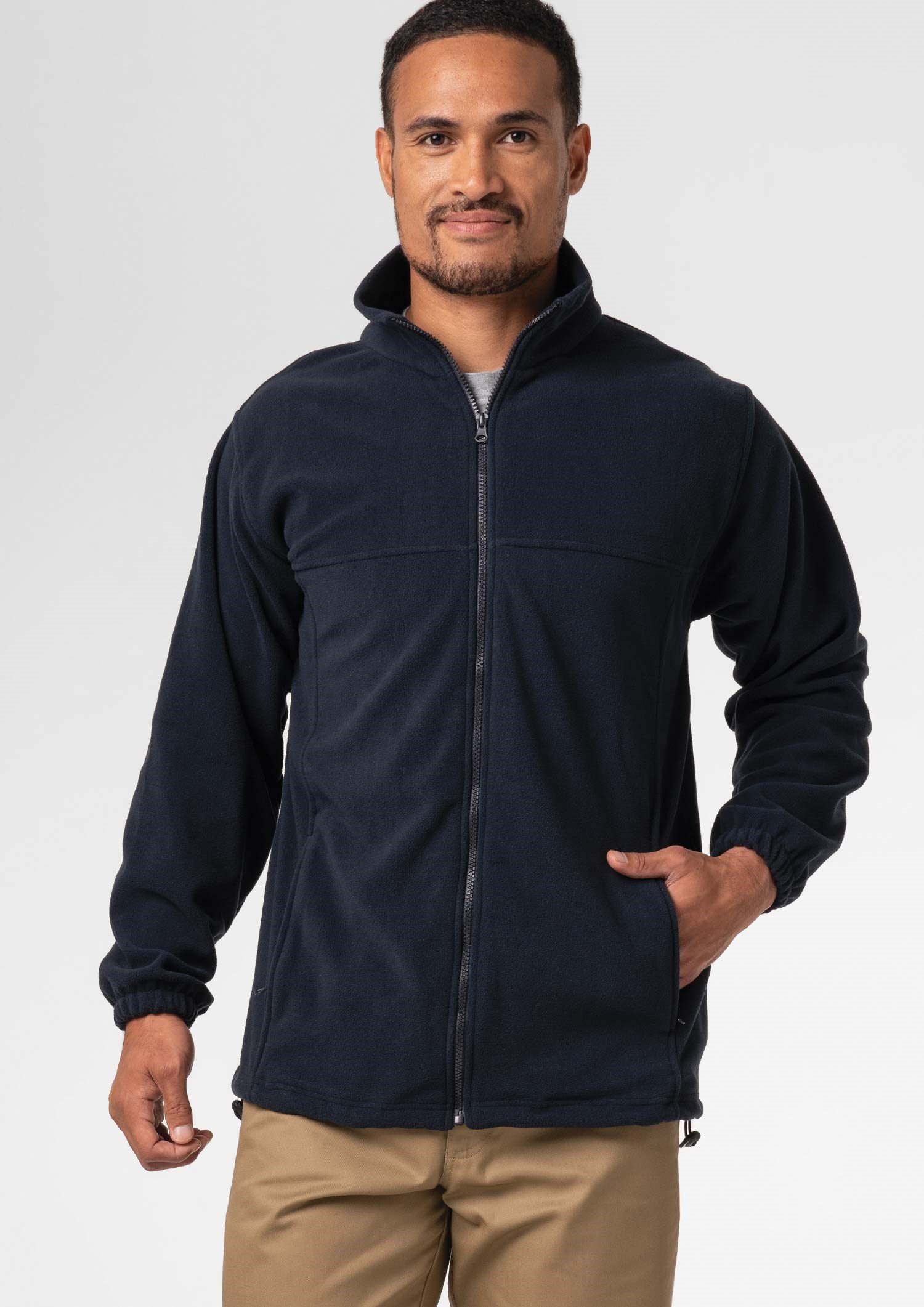 Micro Fleece Men's Jacket - navy