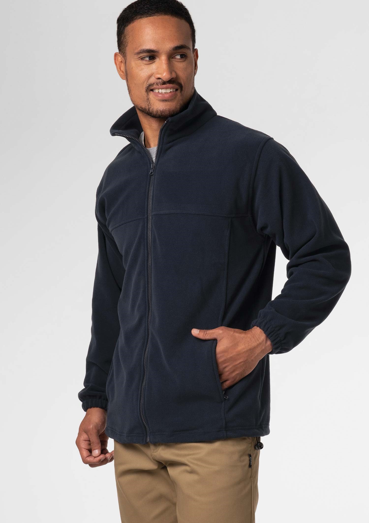 Micro Fleece Men's Jacket - navy