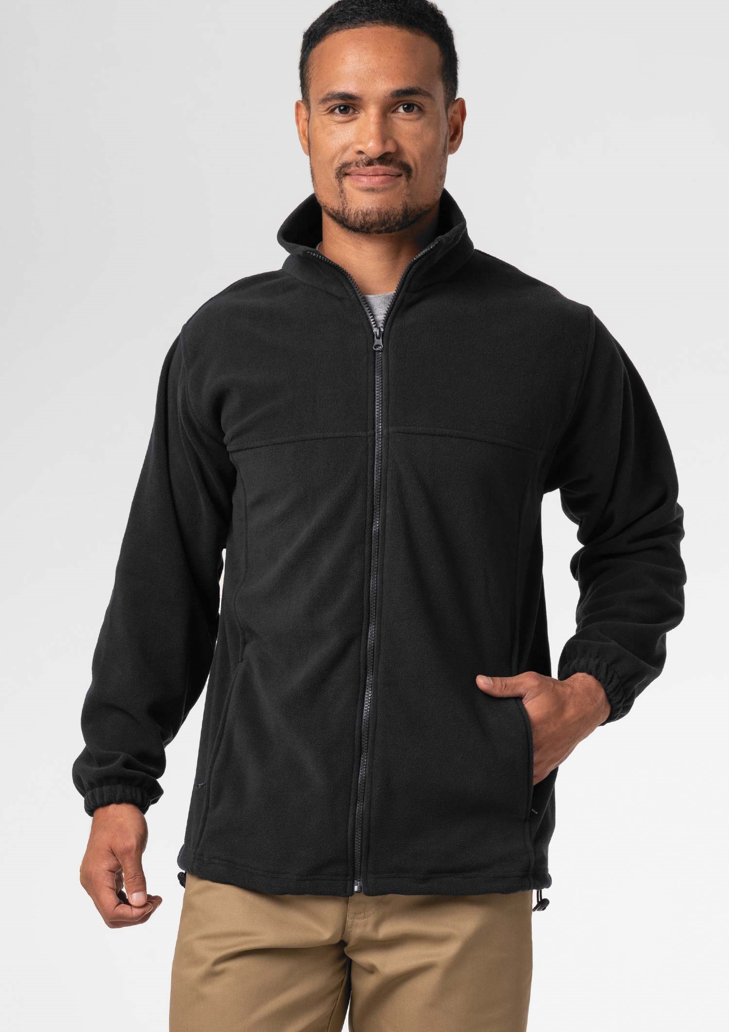 Micro Fleece Men's Jacket - black