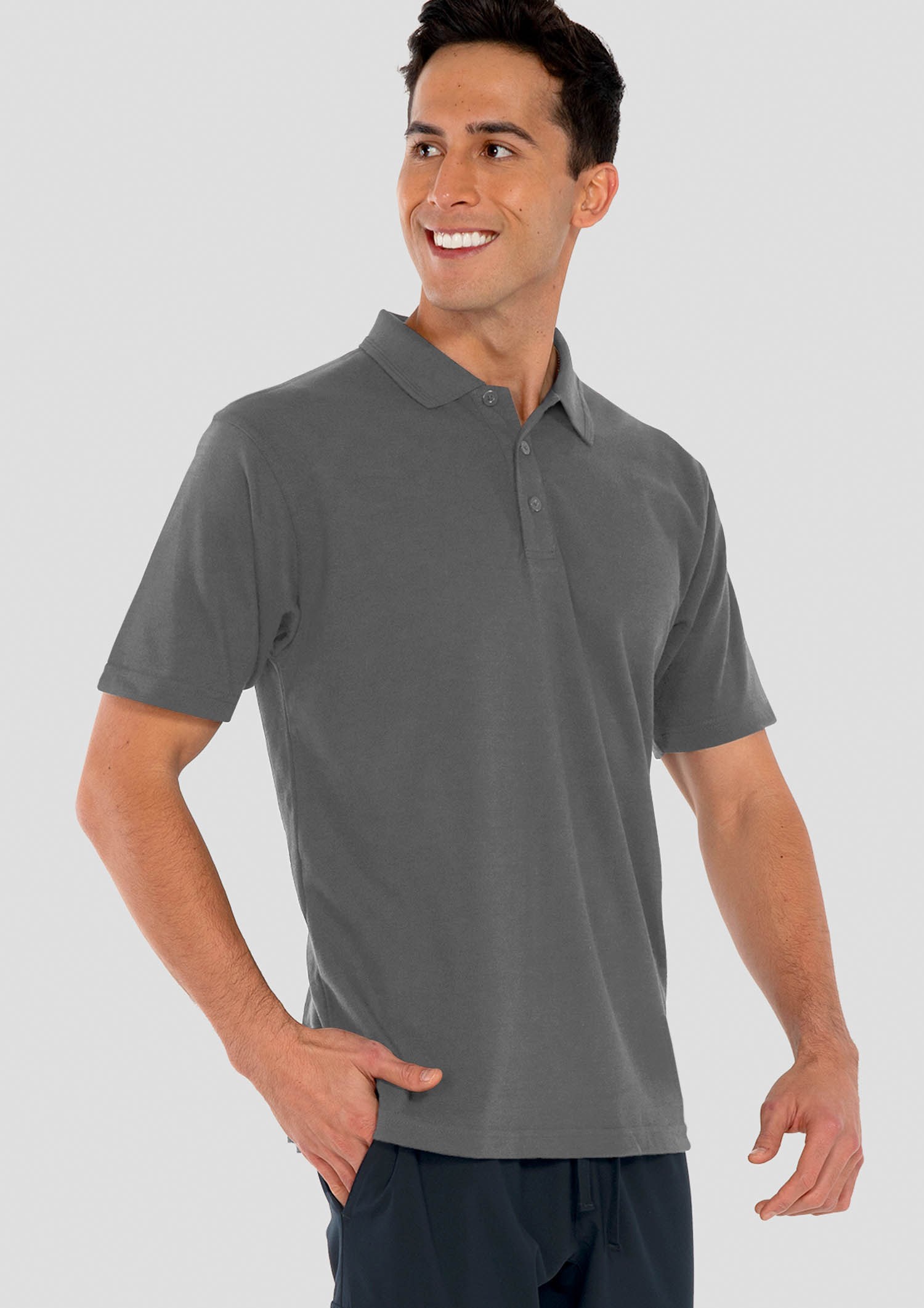 Signature Men's Polo - grey