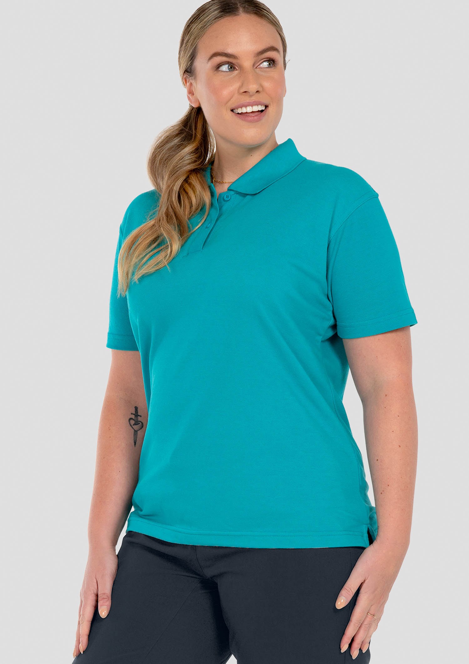 Signature Women's Polo - jade