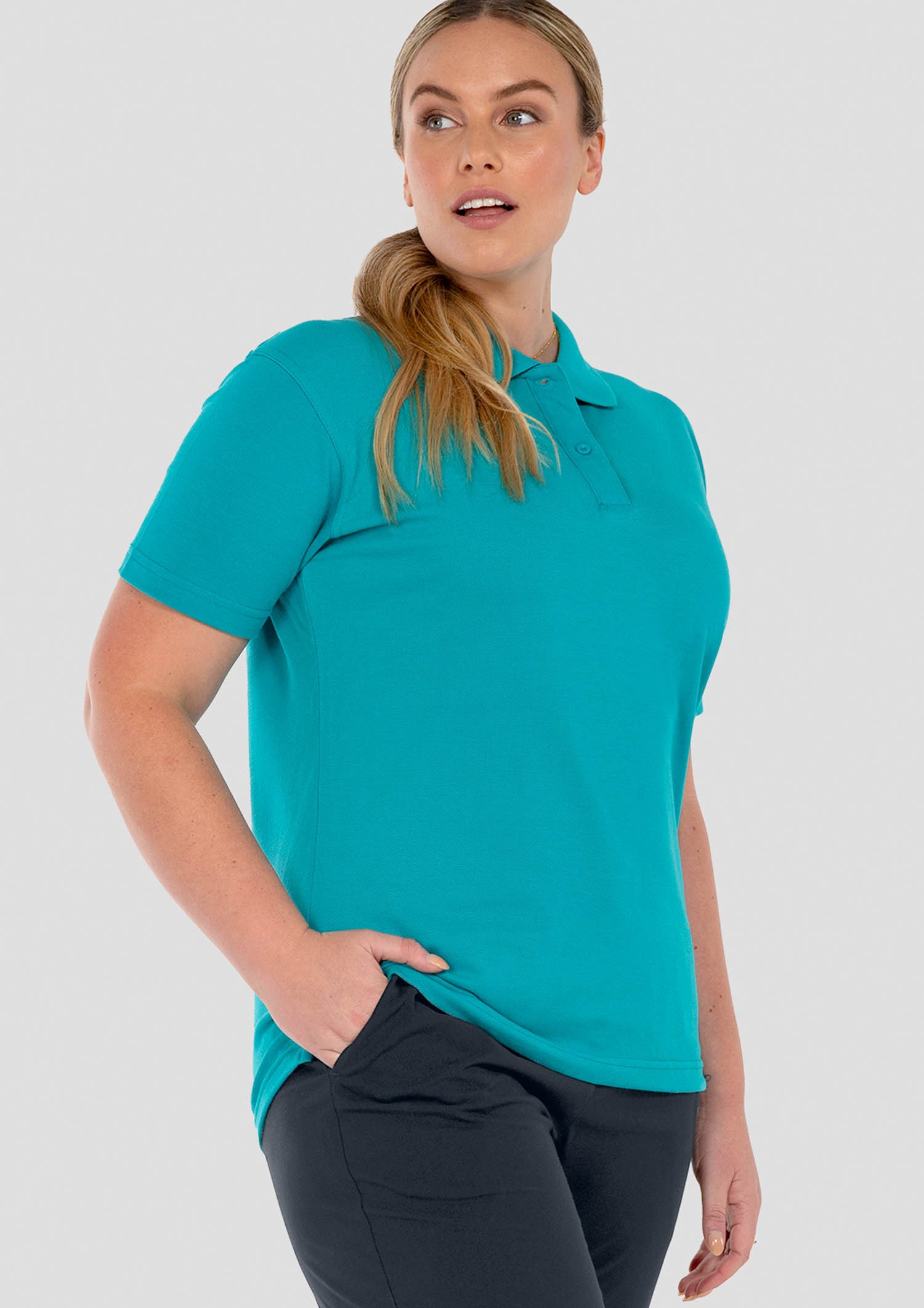 Signature Women's Polo - jade