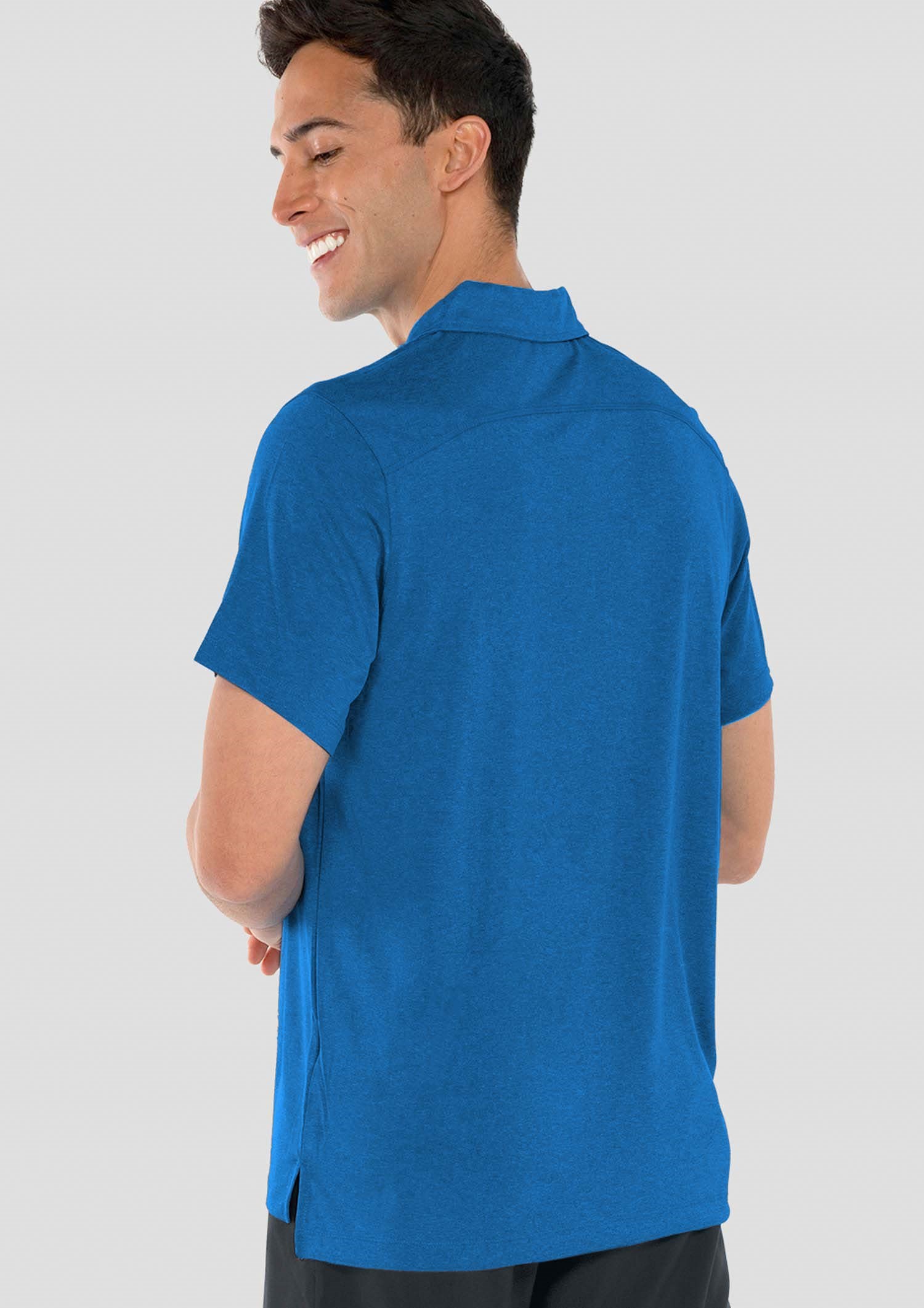 Aero Men's Polo - electric blue