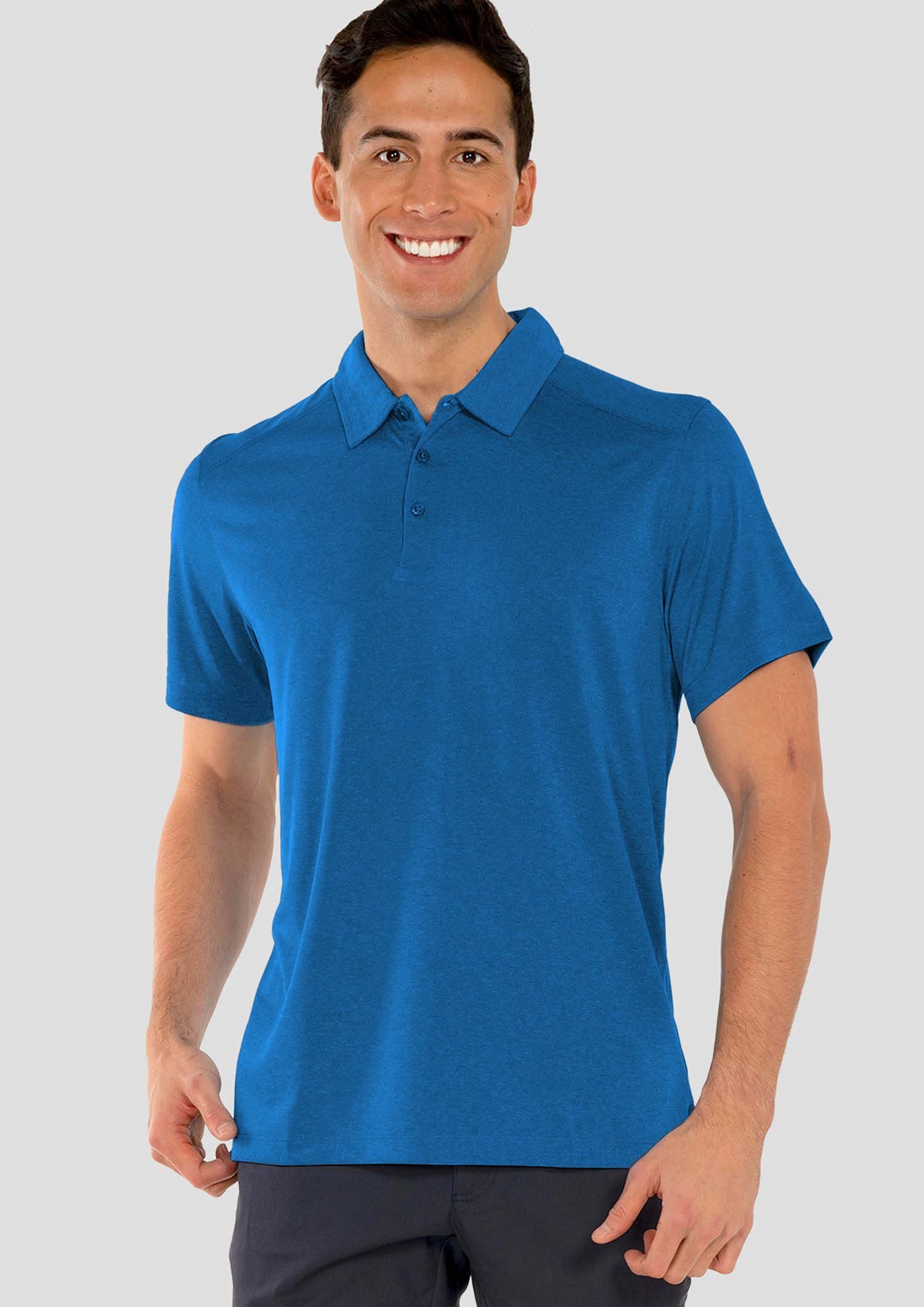 Aero Men's Polo - electric blue