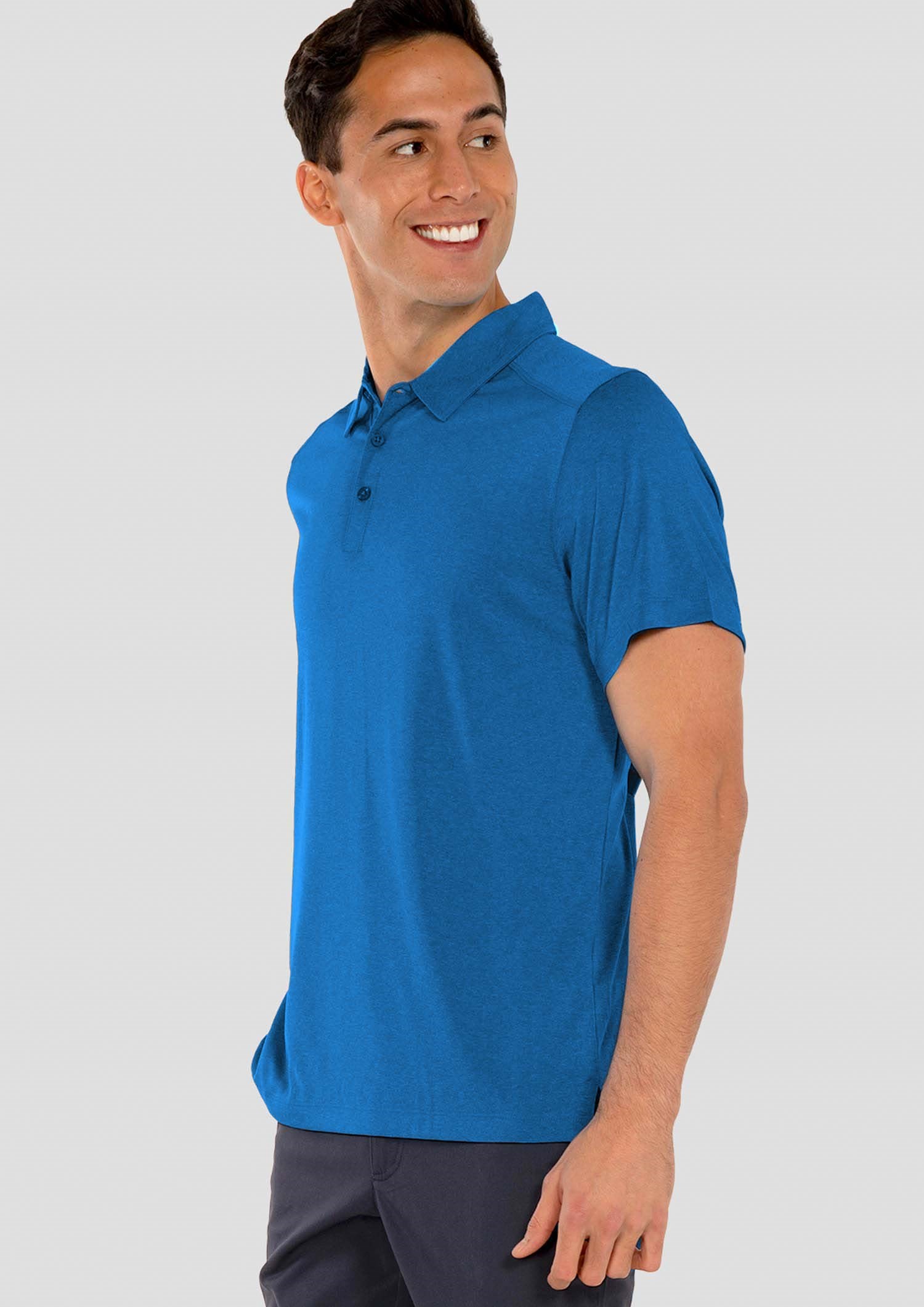 Aero Men's Polo - electric blue