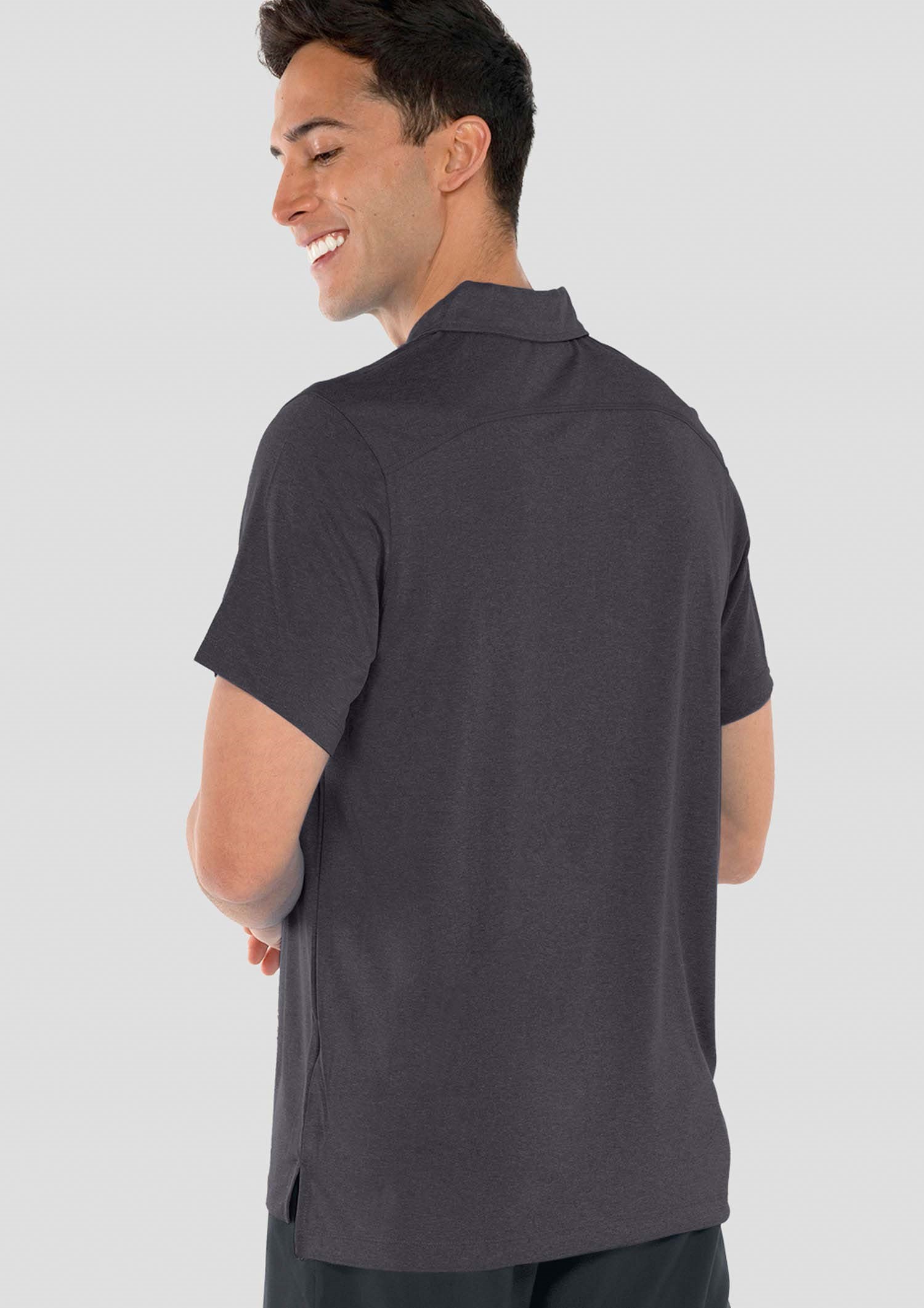 Aero Men's Polo - charcoal