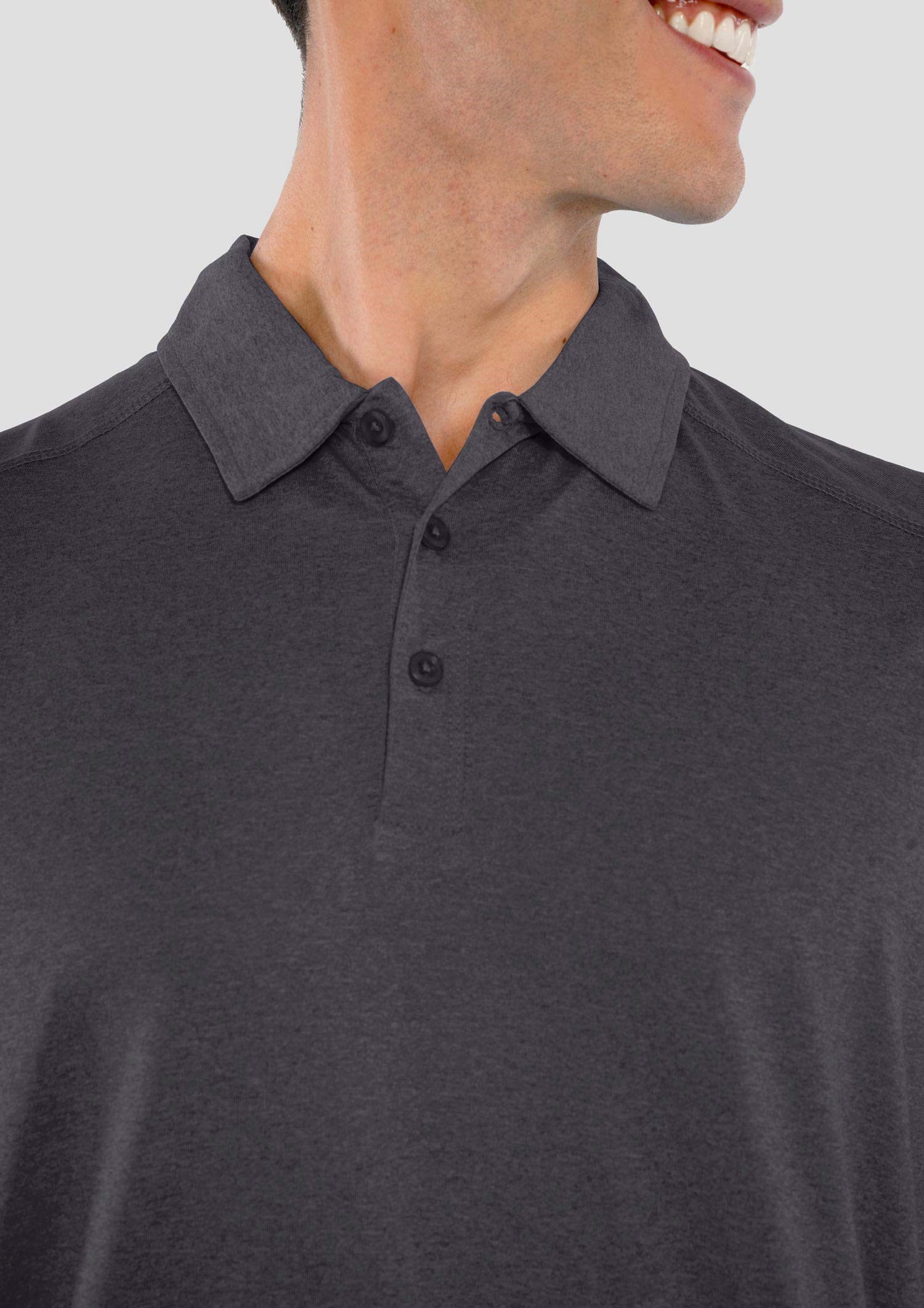 Aero Men's Polo - charcoal