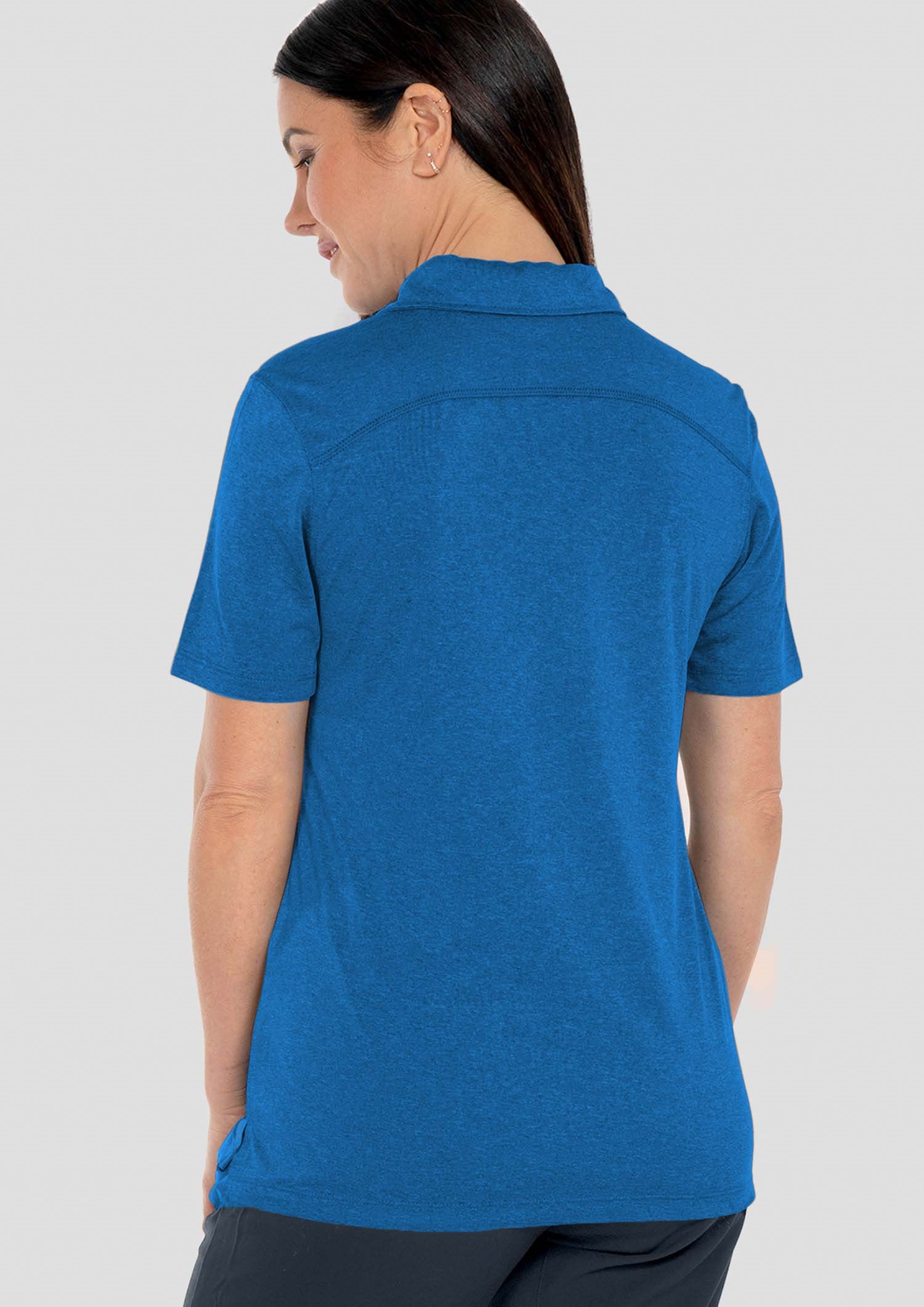 Aero Women's Polo - electric blue