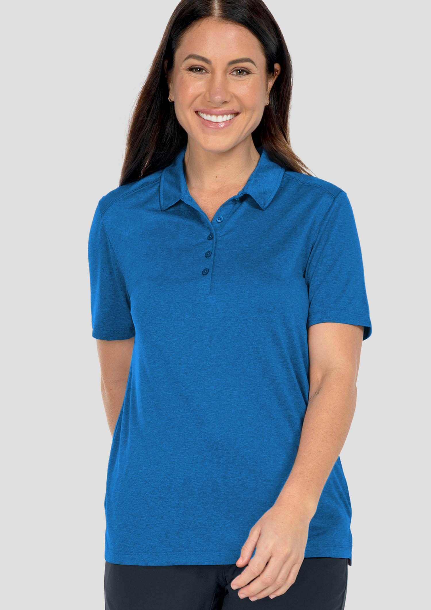 Aero Women's Polo - electric blue