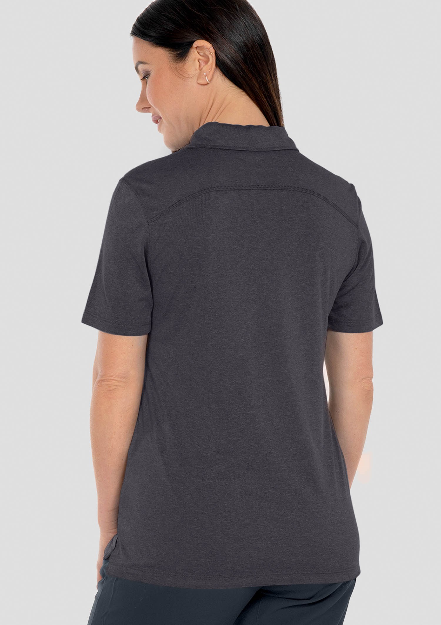 Aero Women's Polo - charcoal