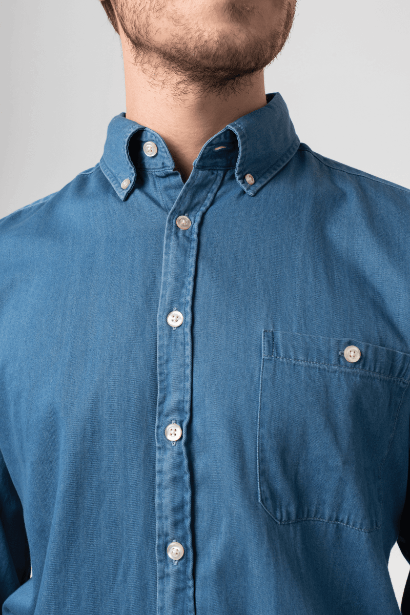 Dylan Men's Long Sleeve Shirt - blue