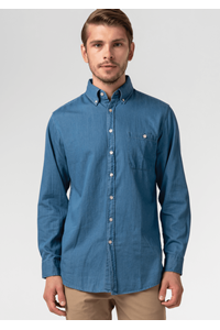 Dylan Men's Long Sleeve Shirt - blue