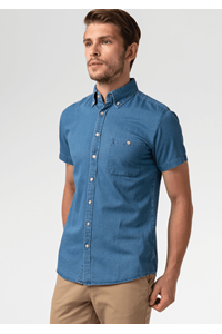 Dylan Men's Short Sleeve Shirt - blue