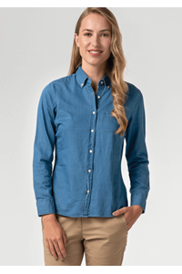 Dylan Women's Long Sleeve Shirt - blue