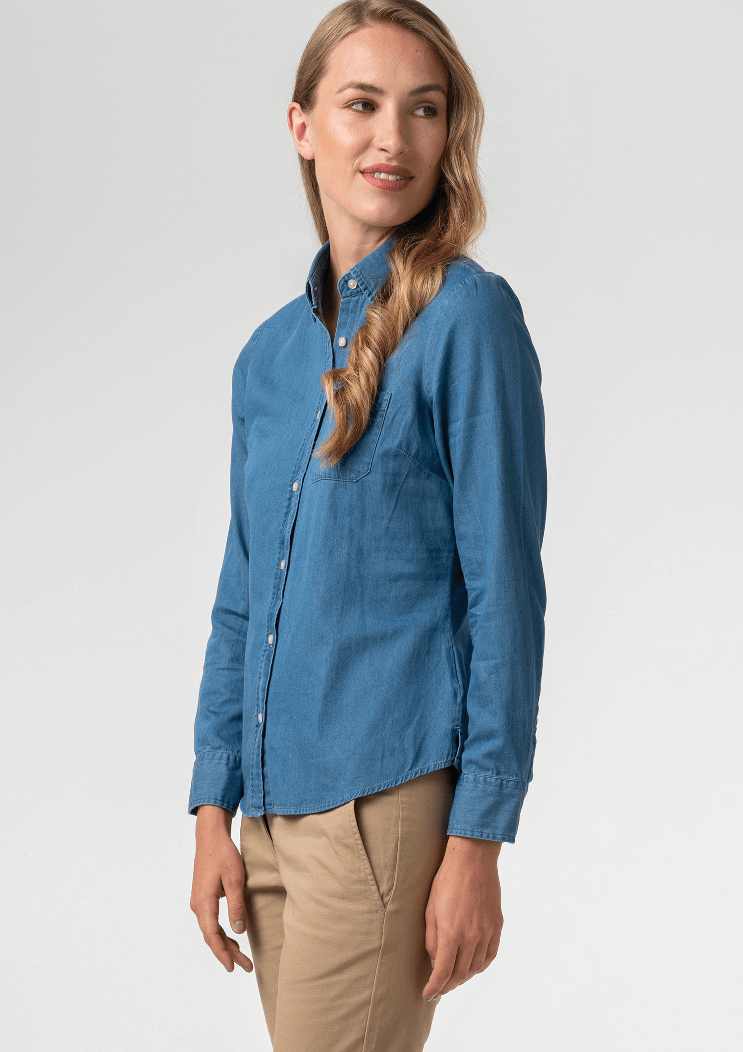 Dylan Women's Long Sleeve Shirt - blue