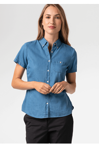 Dylan Women's Short Sleeve Shirt - blue