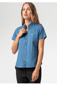 Dylan Women's Short Sleeve Shirt - blue
