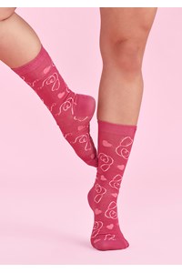 Happy Feet Unisex Comfort Socks - pink