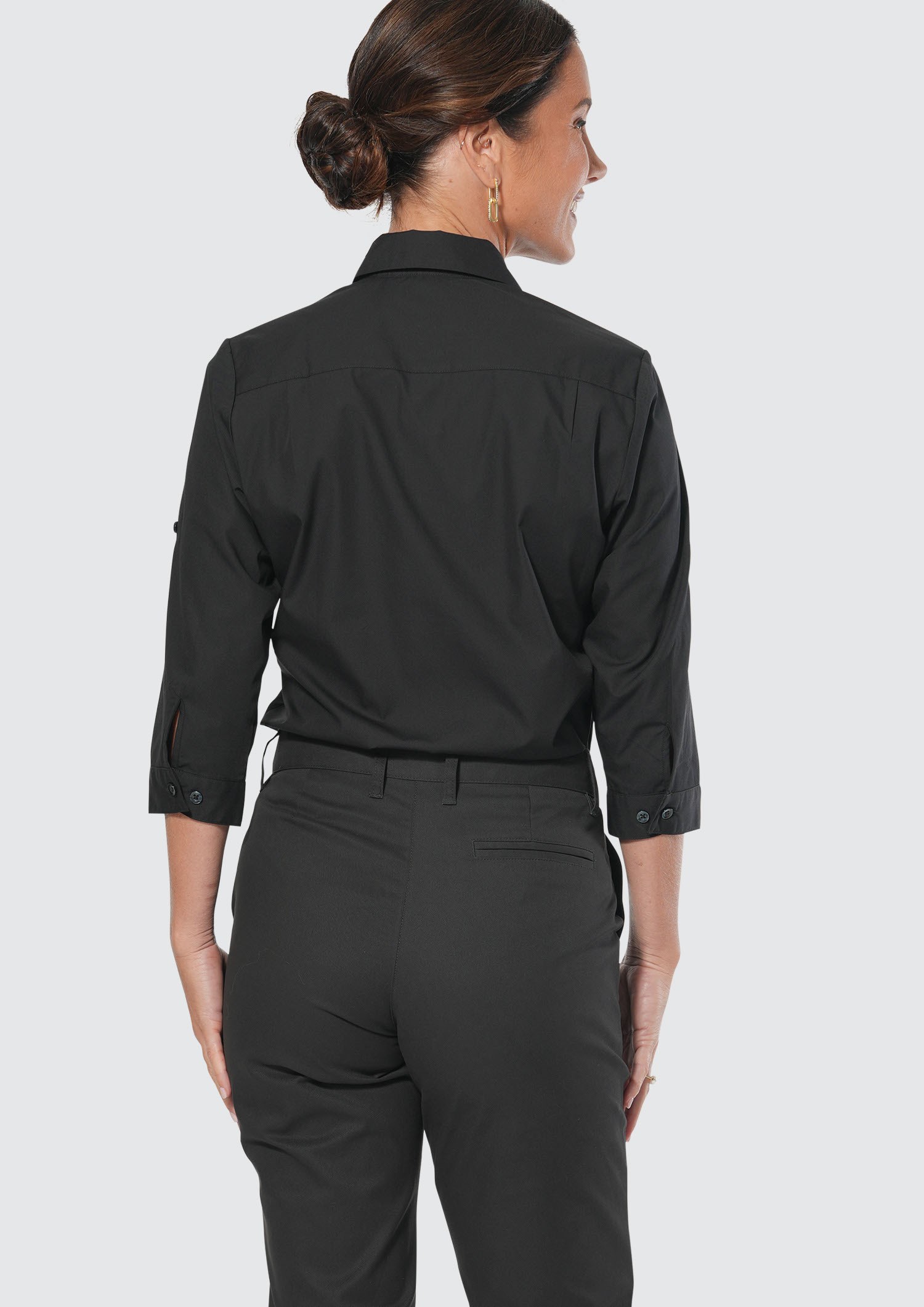 Alice Women's 3/4 Sleeve Shirt - black