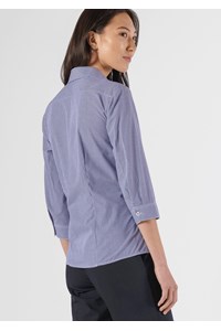 Cambridge Women's 3/4 Sleeve Shirt - navy/white