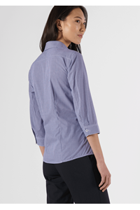 Cambridge Women's 3/4 Sleeve Shirt - navy/white