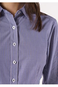 Cambridge Women's 3/4 Sleeve Shirt - navy/white