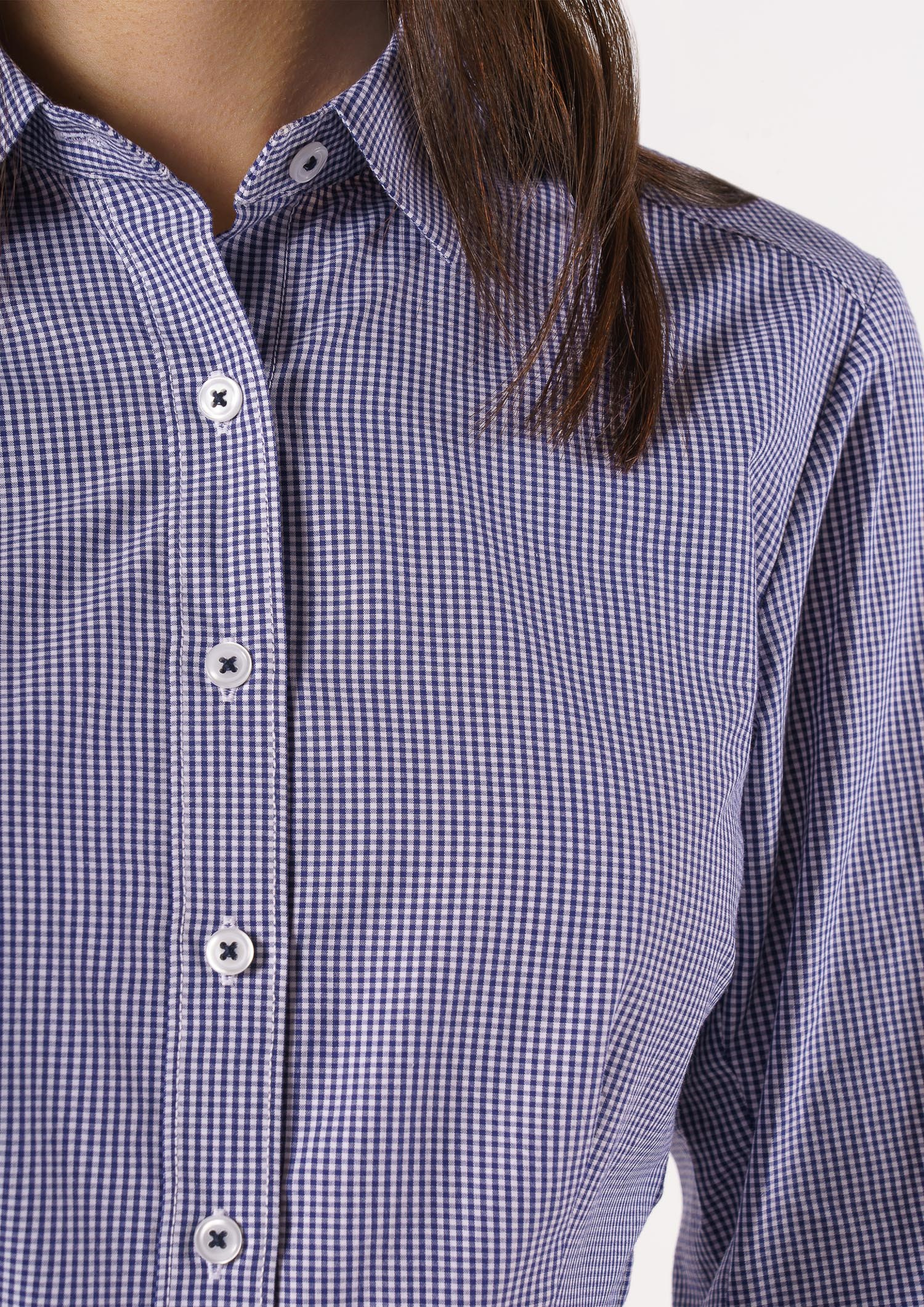 Cambridge Women's 3/4 Sleeve Shirt - navy/white