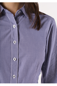 Cambridge Women's 3/4 Sleeve Shirt - navy/white