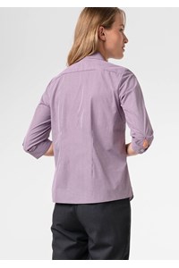 Cambridge Women's 3/4 Sleeve Shirt - purple/white