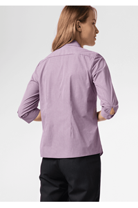 Cambridge Women's 3/4 Sleeve Shirt - purple/white