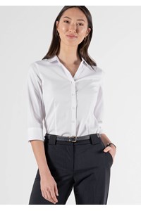 Oxford Women's 3/4 Sleeve Shirt - white