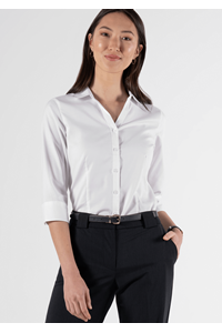 Oxford Women's 3/4 Sleeve Shirt - white