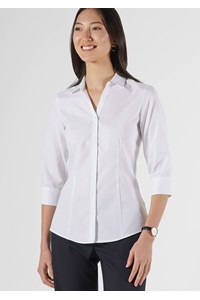 Oxford Women's 3/4 Sleeve Shirt - white