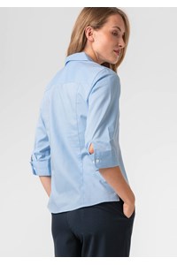 Oxford Women's 3/4 Sleeve Shirt - sky blue