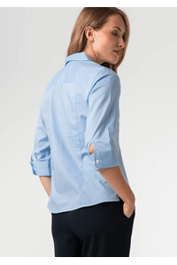 Oxford Women's 3/4 Sleeve Shirt - sky blue