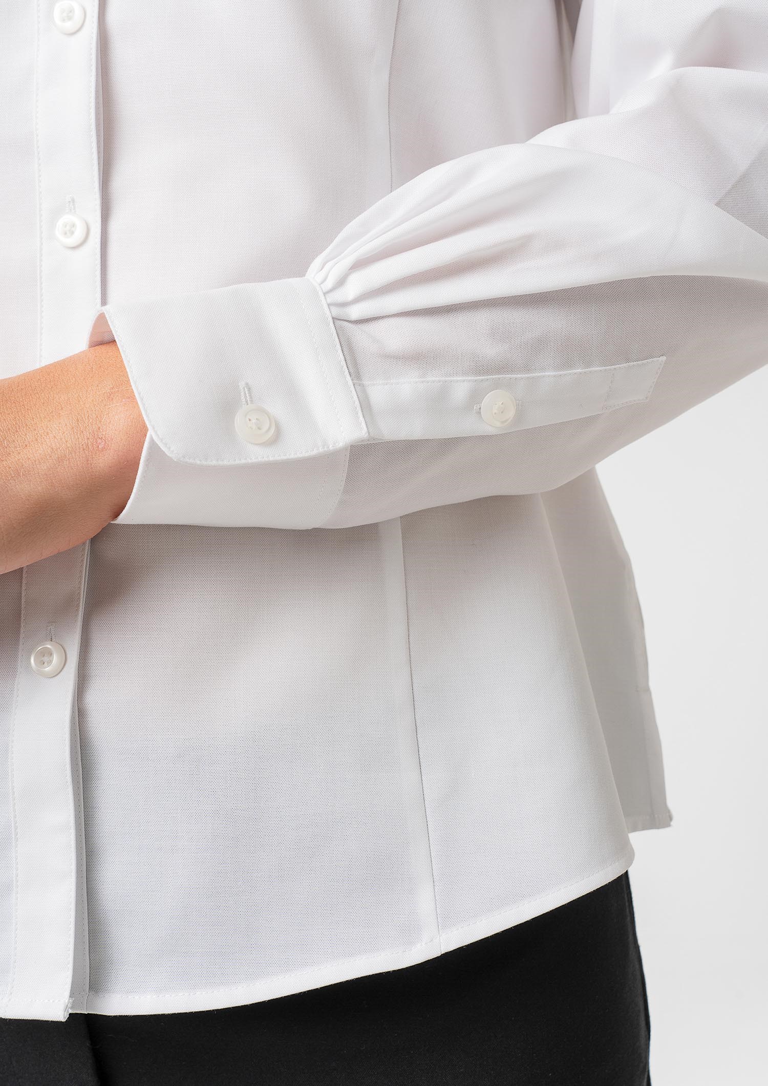 Oxford Women's Long Sleeve Shirt - white