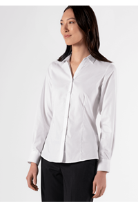 Oxford Women's Long Sleeve Shirt - white