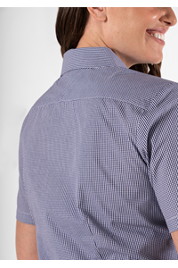 Cambridge Women's Short Sleeve Shirt - navy/white